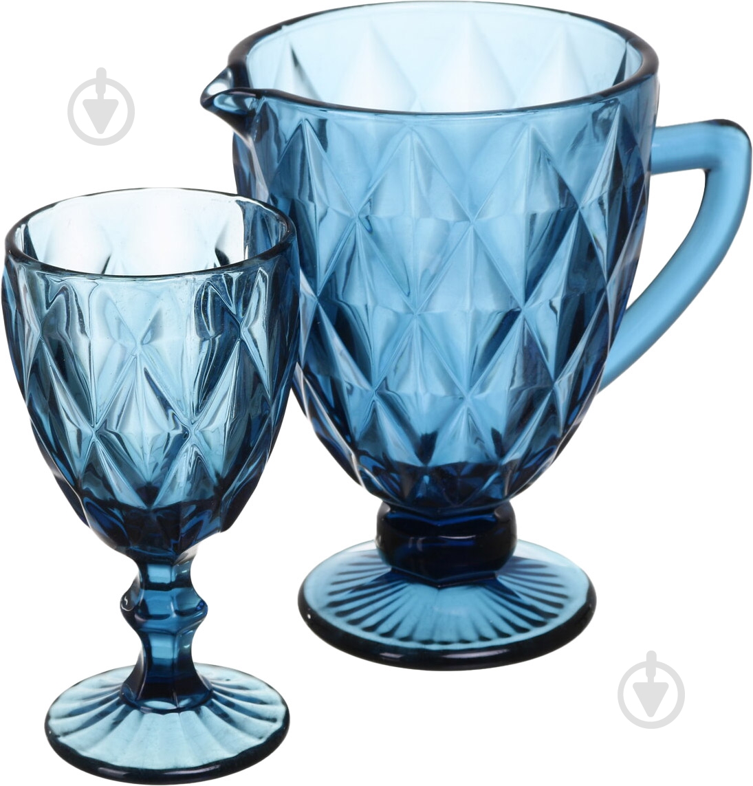 Набор S&T Грани 7 предметов кобальт 9052 - фото 1