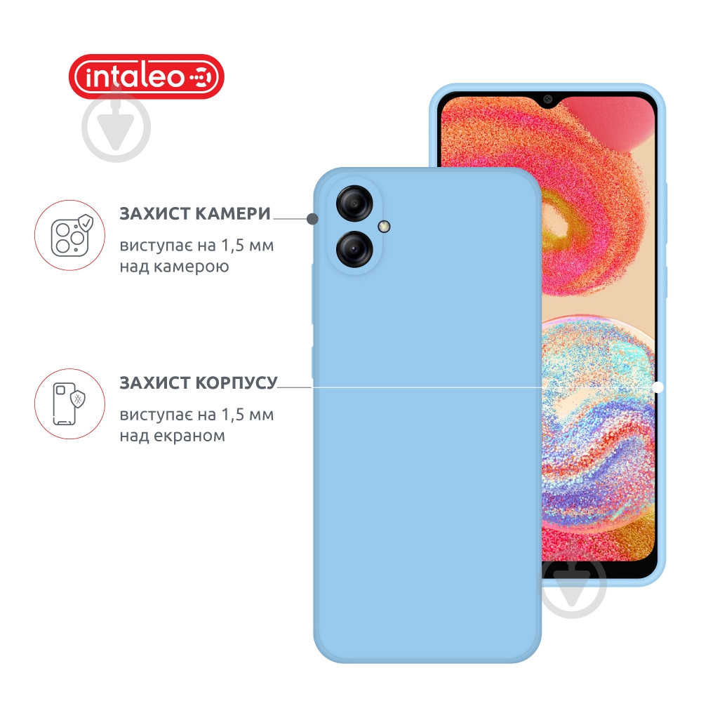 Чохол Intaleo SoftShell для Samsung Galaxy A04e світло-блакитний - фото 3