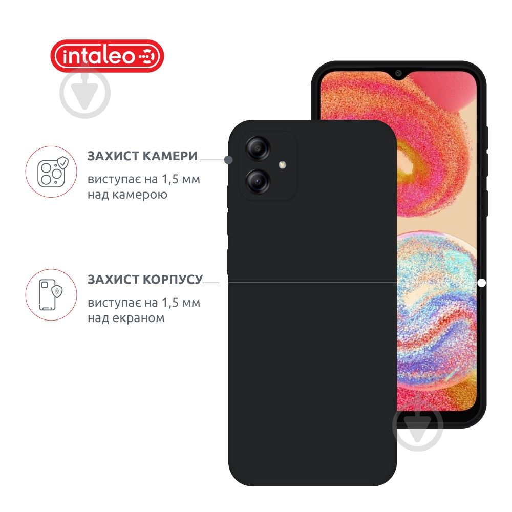 Чехол Intaleo SoftShell для Samsung Galaxy A04e черный - фото 3 Чехол Intaleo SoftShell для Samsung Galaxy A04e черный - фото 3