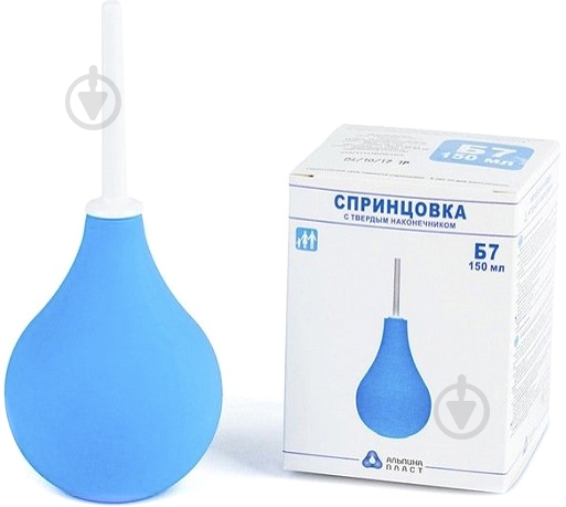 Спринцовка Укрмедіка Б№7 (150мл) с твердым наконечником 150 мл - фото 1 Спринцовка Укрмедіка Б№7 (150мл) с твердым наконечником 150 мл - фото 1
