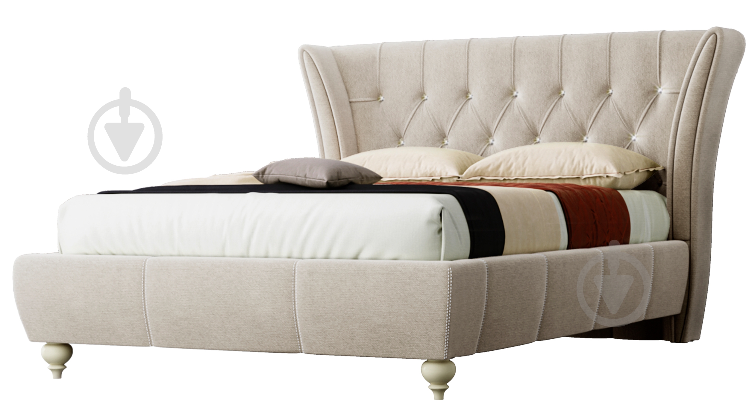 Кровать Green Sofa ЭММА, лагуна 40 180x200 см - фото 1 Кровать Green Sofa ЭММА, лагуна 40 180x200 см - фото 1