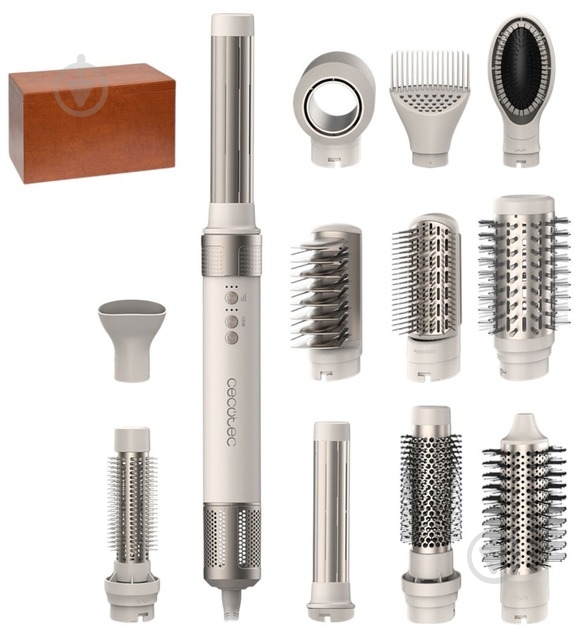 Стайлер CECOTEC Bamba CeramicCare 12in1 AirGlam Champagne - фото 1 Стайлер CECOTEC Bamba CeramicCare 12in1 AirGlam Champagne - фото 1