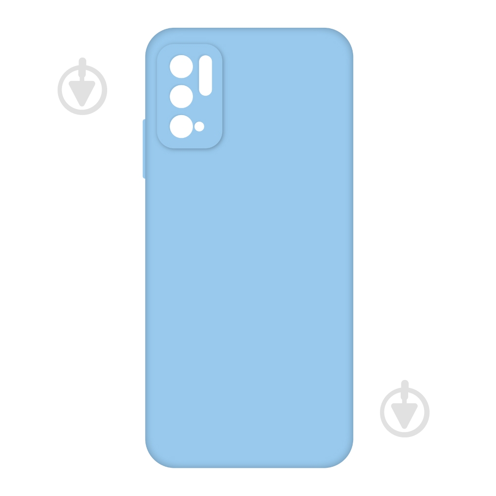 Чехол Intaleo SoftShell голубой для Xiaomi Poco M3 Pro - фото 1