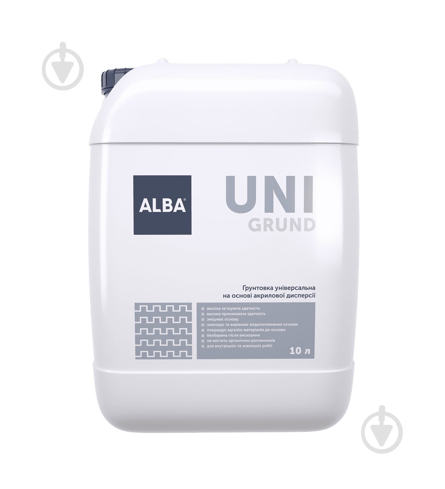 Грунтовка универсальная ALBA UNI GRUND (под краску, клей, шпаклевку, штукатурку) 10 л - фото 1
