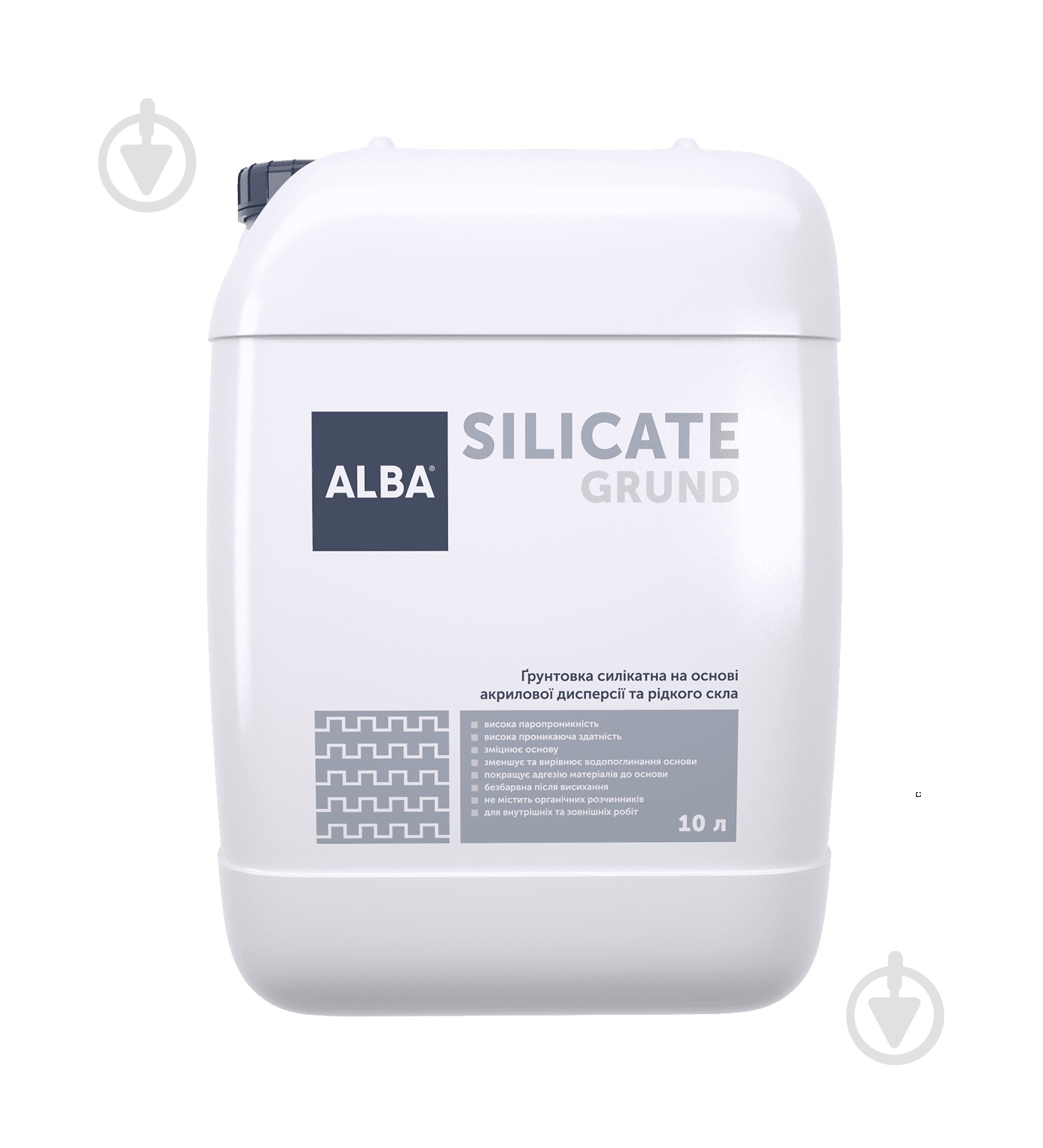 Ґрунтовка універсальна ALBA силікатна SILICATE GRUND 10,4 кг - фото 1