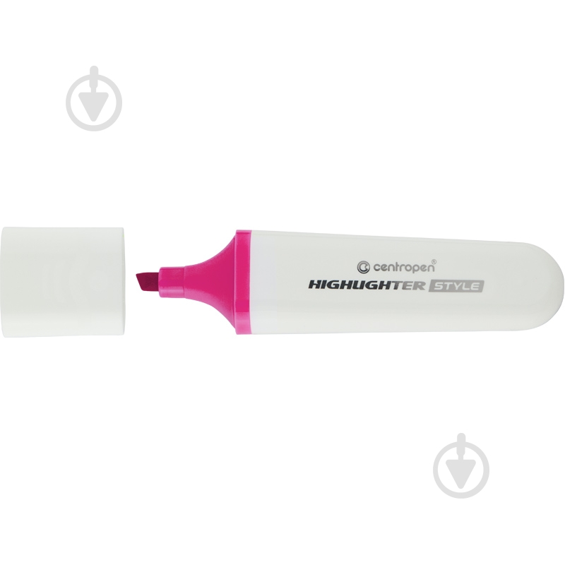 Маркер Centropen Highlighter Style 1-4,6 мм клиновидный розовый 6252/53 - фото 1