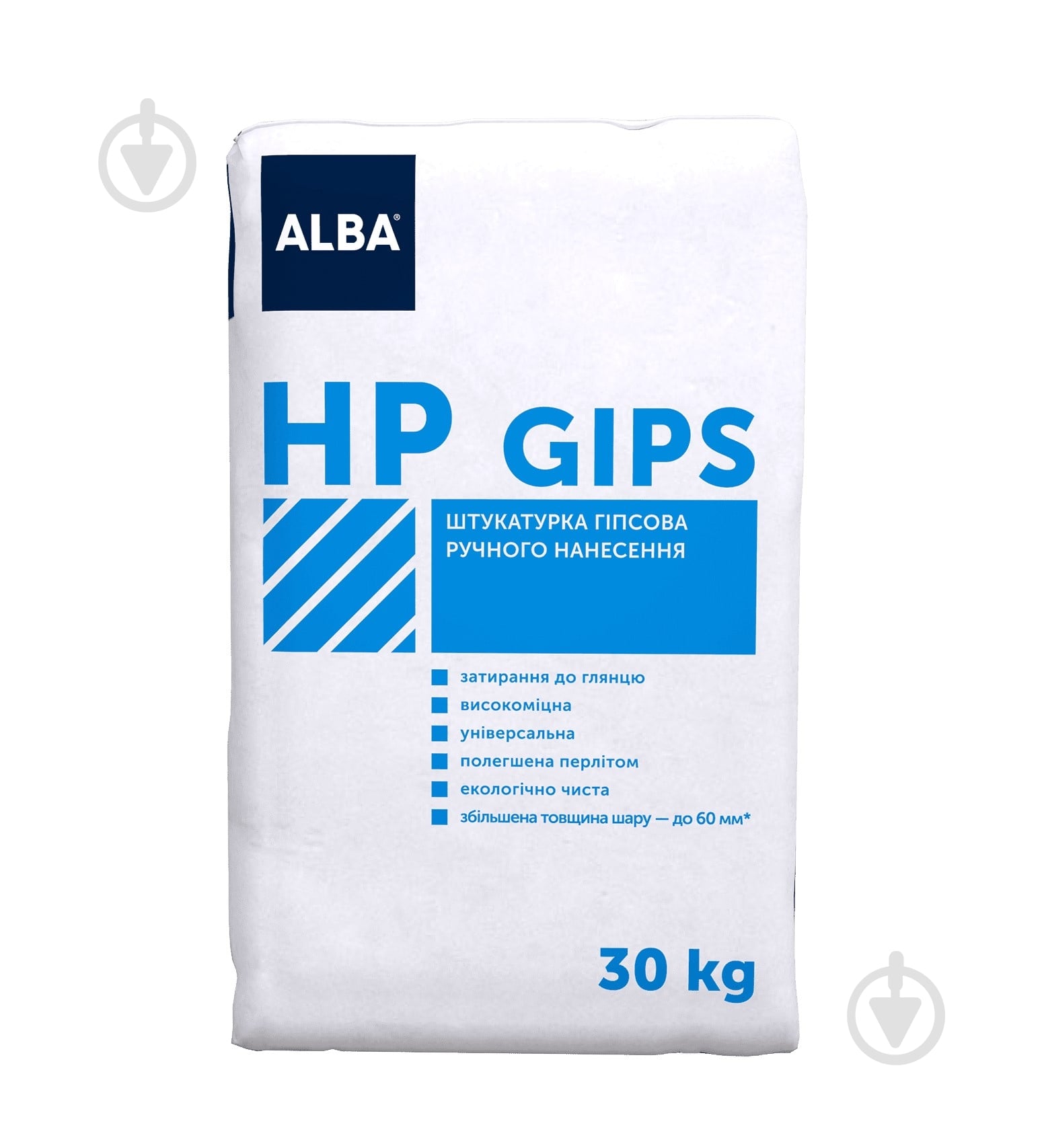 Штукатурка ALBA гіпсова ручного нанесення HP GIPS 30 кг - фото 1