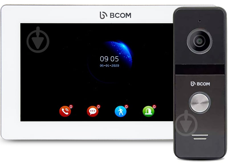 Комплект видеодомофона BCOM BD-770FHD White Kit 242051 - фото 1 Комплект видеодомофона BCOM BD-770FHD White Kit 242051 - фото 1