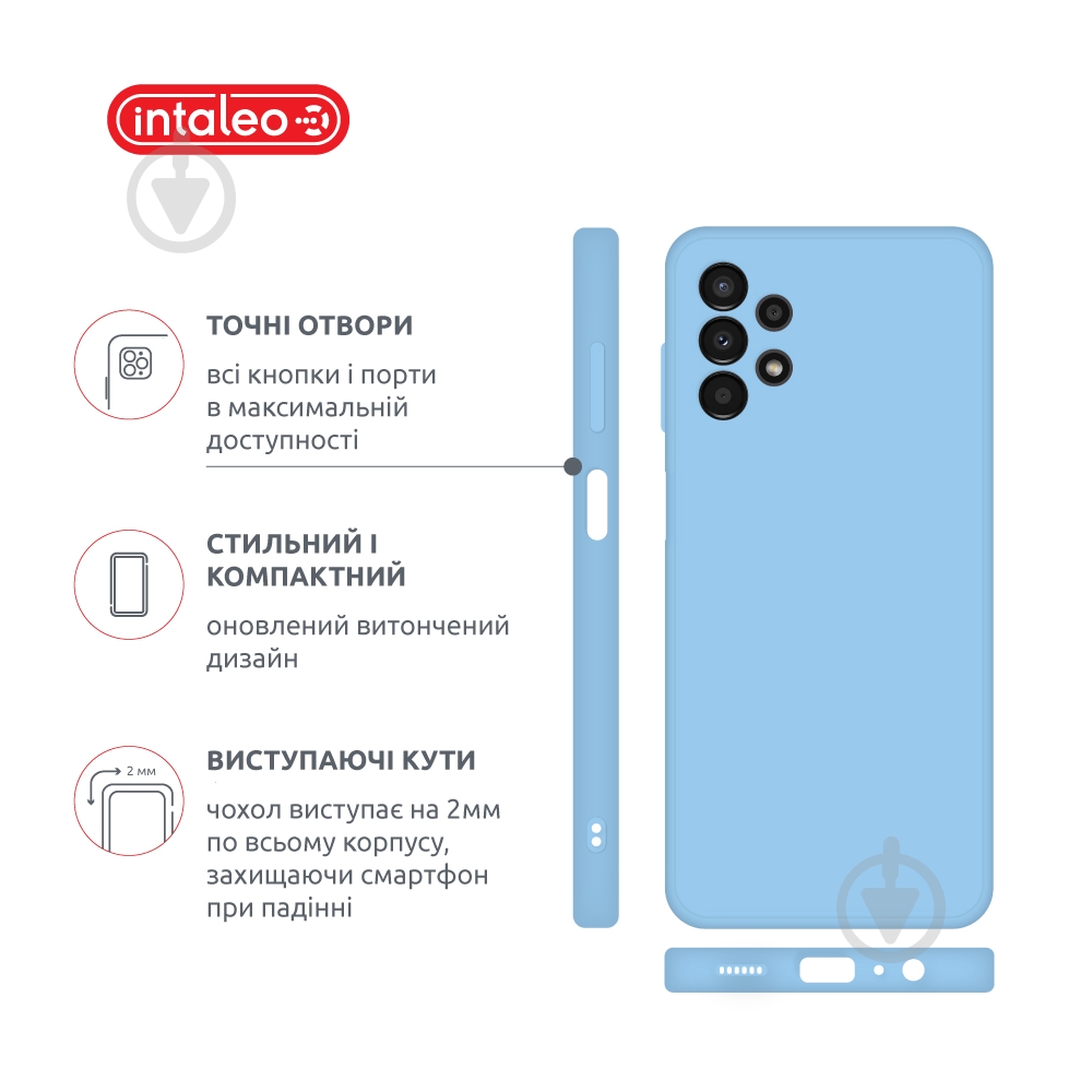 Чехол Intaleo SoftShell для Samsung Galaxy A13 4G красный - фото 4 Чехол Intaleo SoftShell для Samsung Galaxy A13 4G красный - фото 4