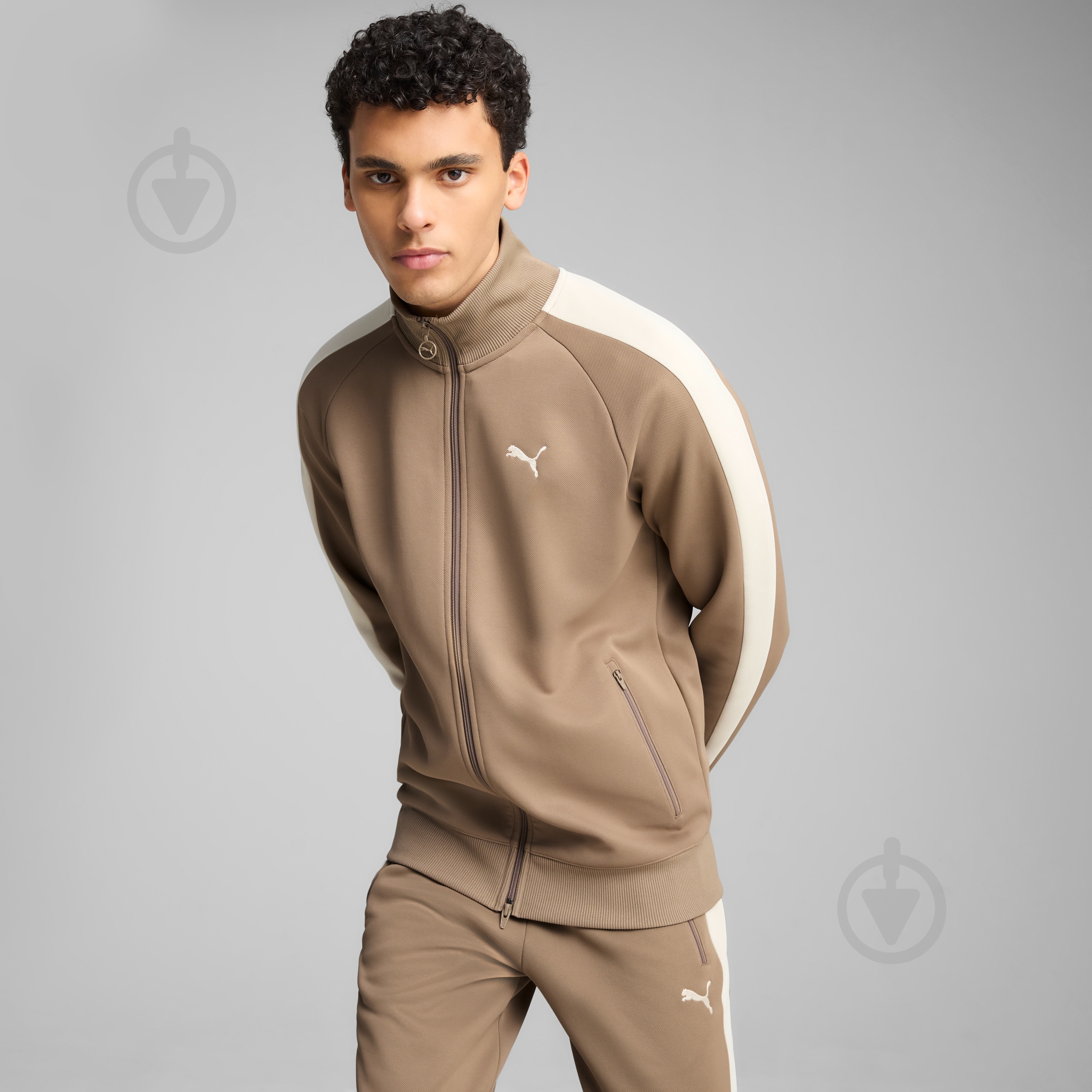 Джемпер Puma T7 ALWAYS ON Track Jacket DK 62958793 р.XL коричневий - фото 3 Джемпер Puma T7 ALWAYS ON Track Jacket DK 62958793 р.XL коричневий - фото 3