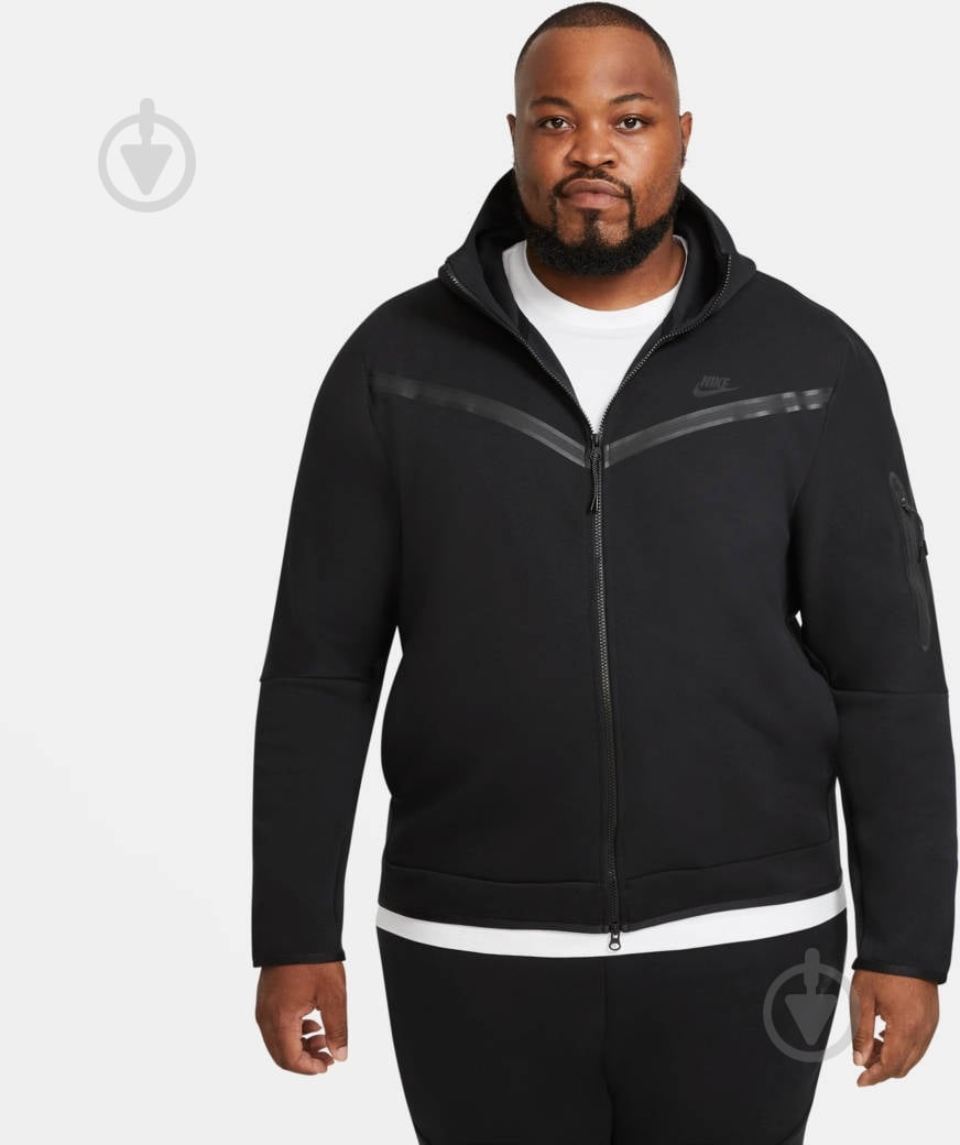   トレーナー ᐉ Джемпер Nike M NSW TCH FLC HOODIE FZ WR CU4489-010 р.M черный