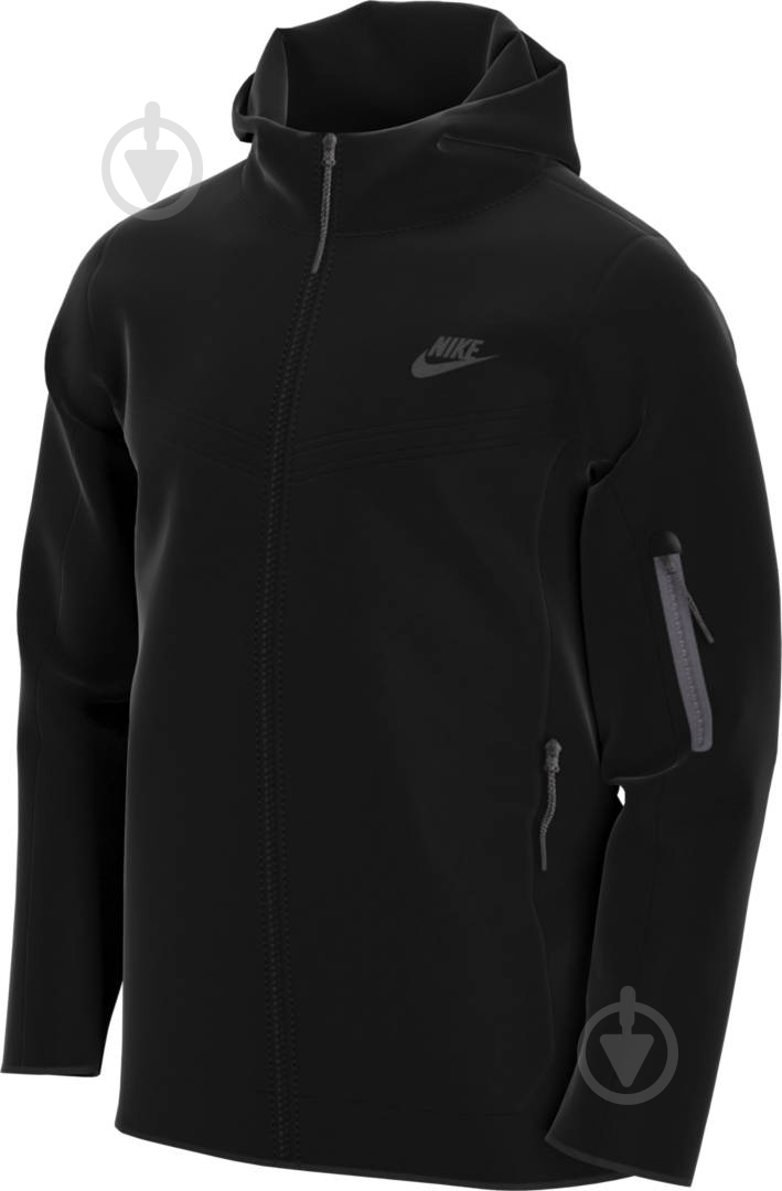 ᐉ Джемпер Nike M NSW TCH FLC HOODIE FZ WR CU4489-010 р.M черный