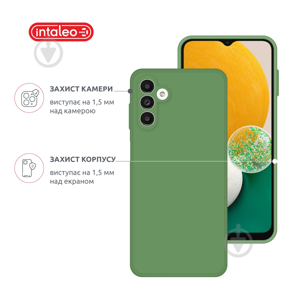 Чехол Intaleo SoftShell для Samsung Galaxy A13 5G зеленый - фото 3 Чехол Intaleo SoftShell для Samsung Galaxy A13 5G зеленый - фото 3