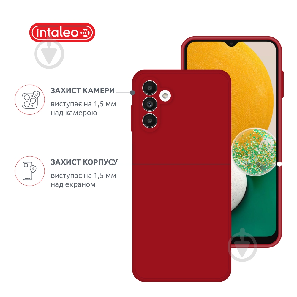 Чохол Intaleo SoftShell для Samsung Galaxy A13 5G червоний - фото 3