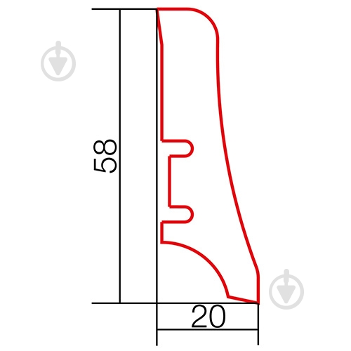 Плінтус шпон Barlinek дуб тонований 22х58х2200 мм - фото 2 Плінтус шпон Barlinek дуб тонований 22х58х2200 мм - фото 2