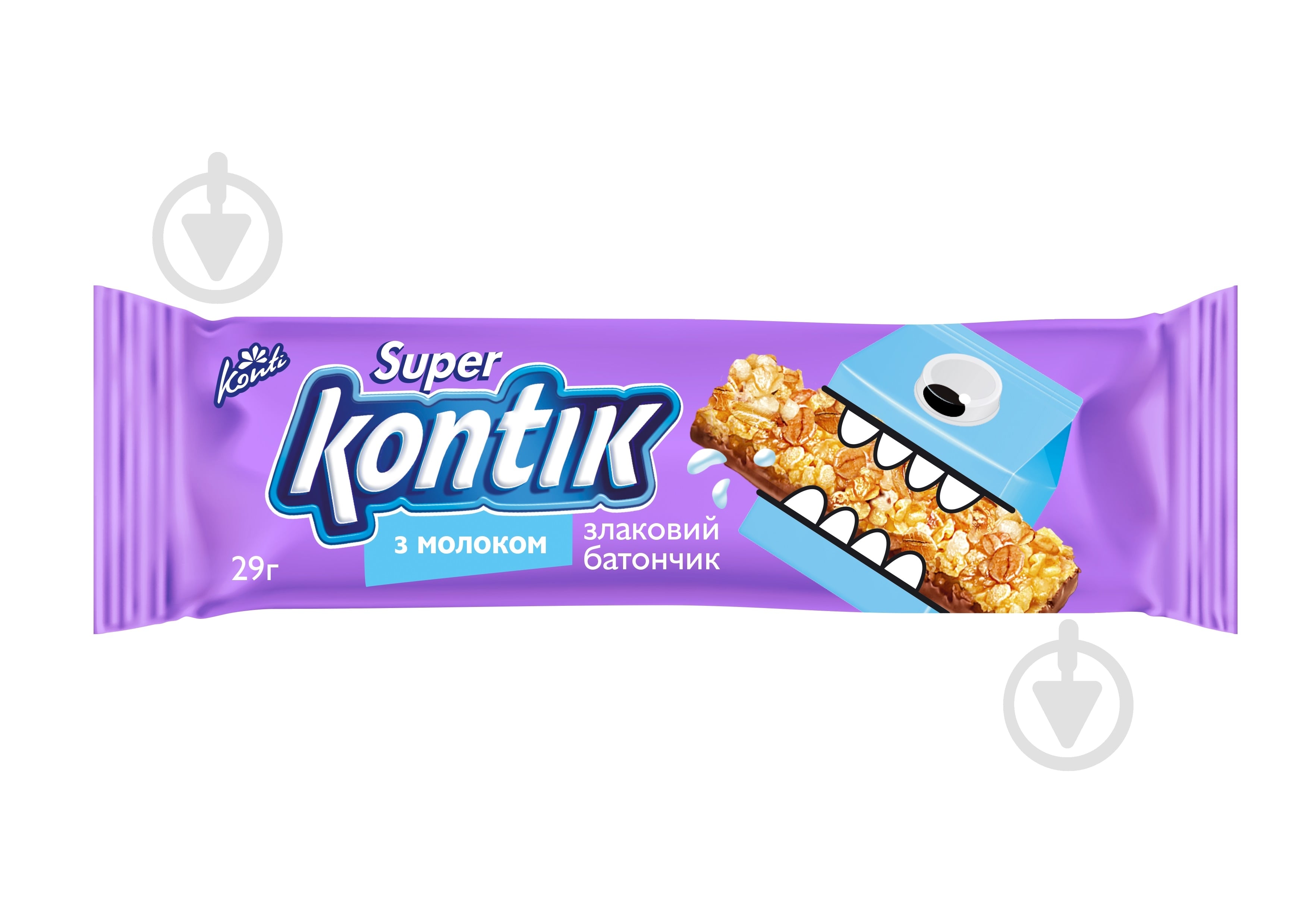 Батончик-мюсли Konti злаковый с молоком - фото 1 Батончик-мюсли Konti злаковый с молоком - фото 1