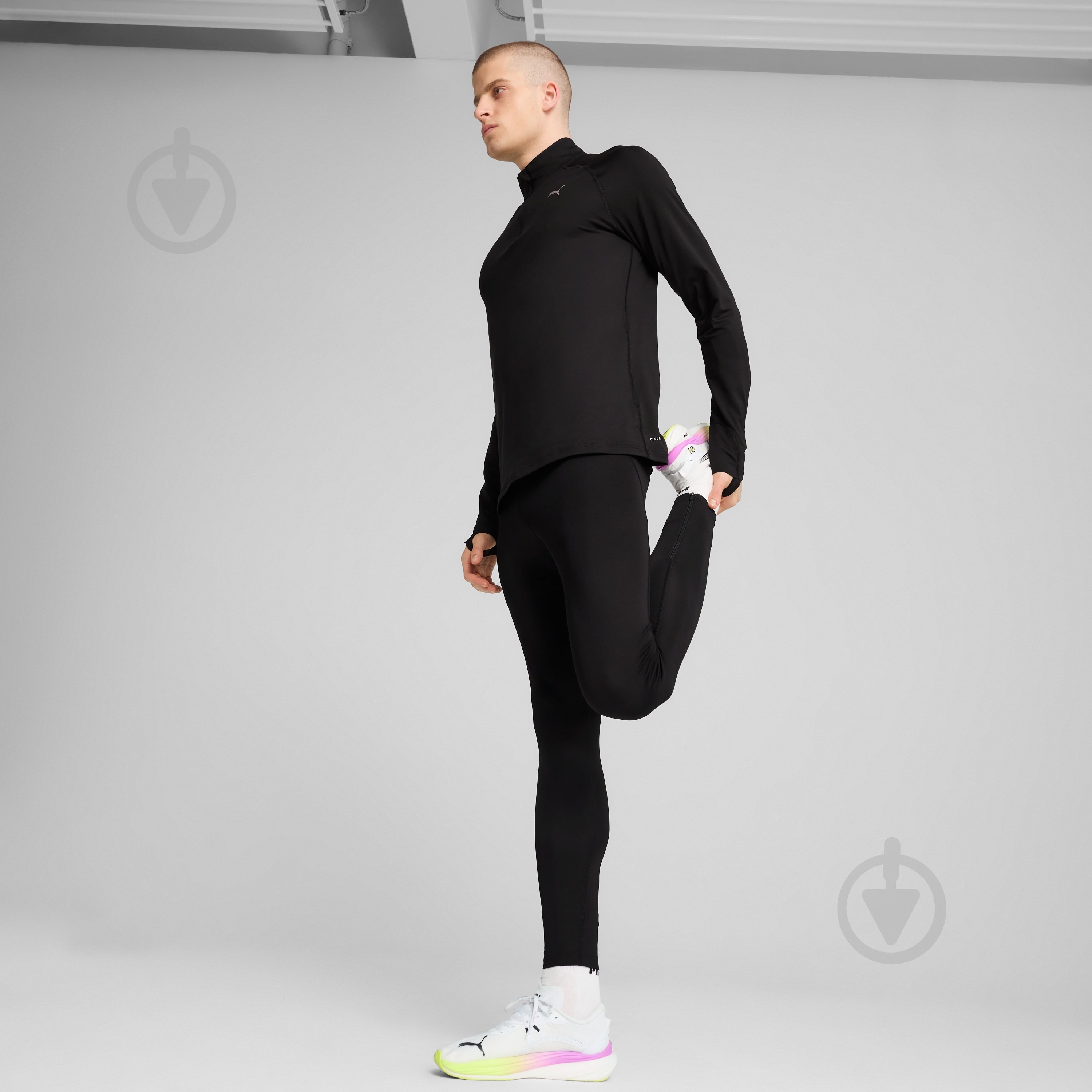 Джемпер Puma M RUN VELOCITY CLOUDSPUN 1/4 ZIP 52662701 р.XL чорний - фото 5