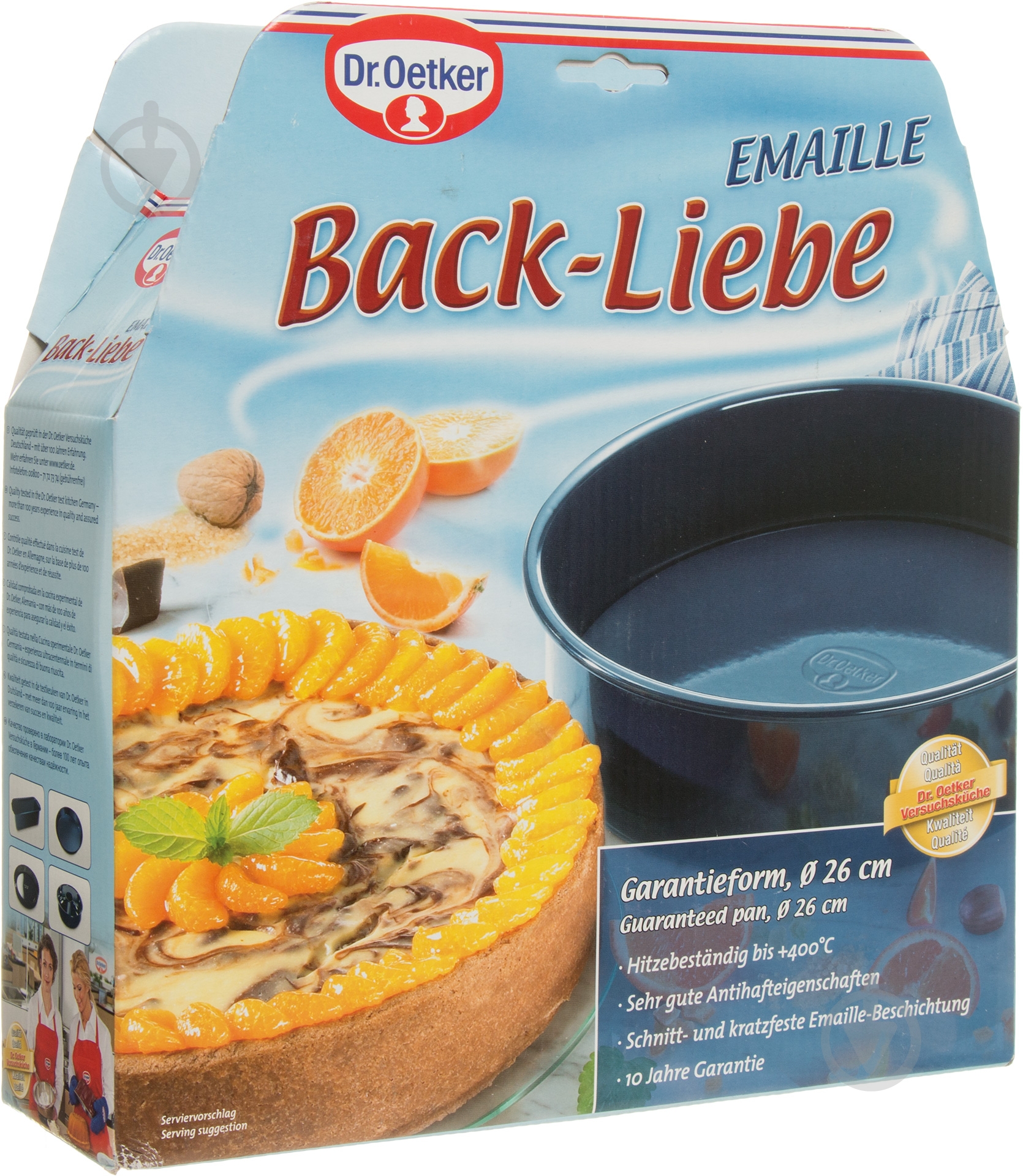 Форма для выпекания Dr. Oetker Back-Liebe Emaille 28 см 2363 - фото 3