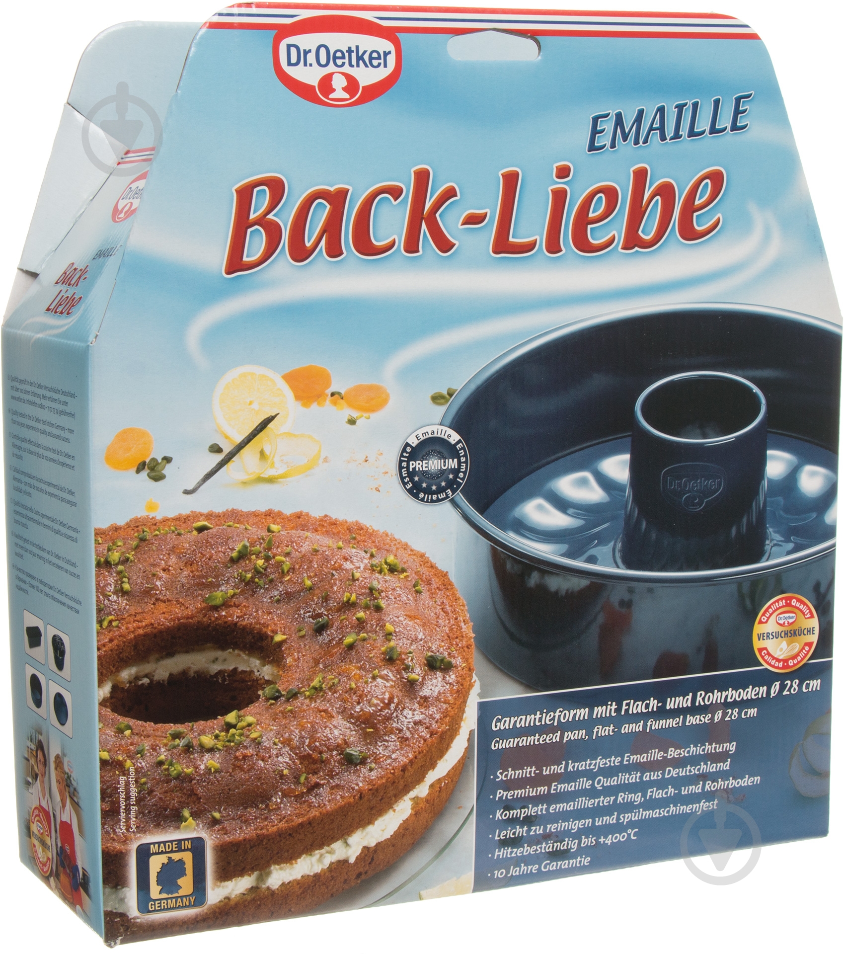 Форма для кекса Dr. Oetker Back-Liebe Emaille 28,5 см 2365 - фото 6