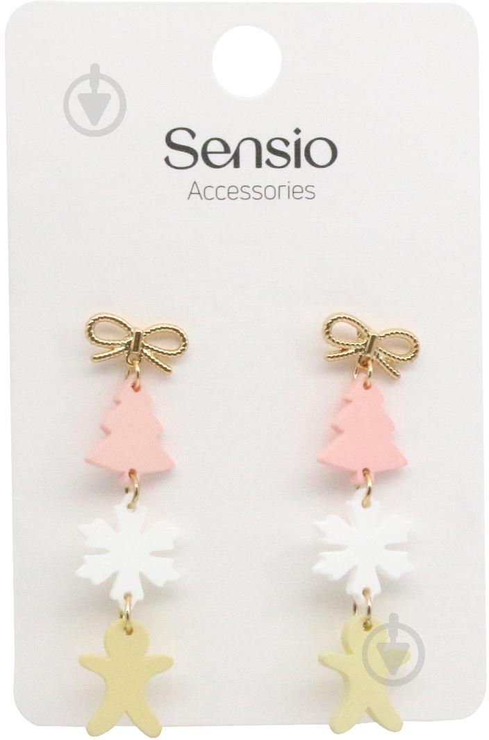 Серьги Sensio Cute cookie пара золотой - фото 2