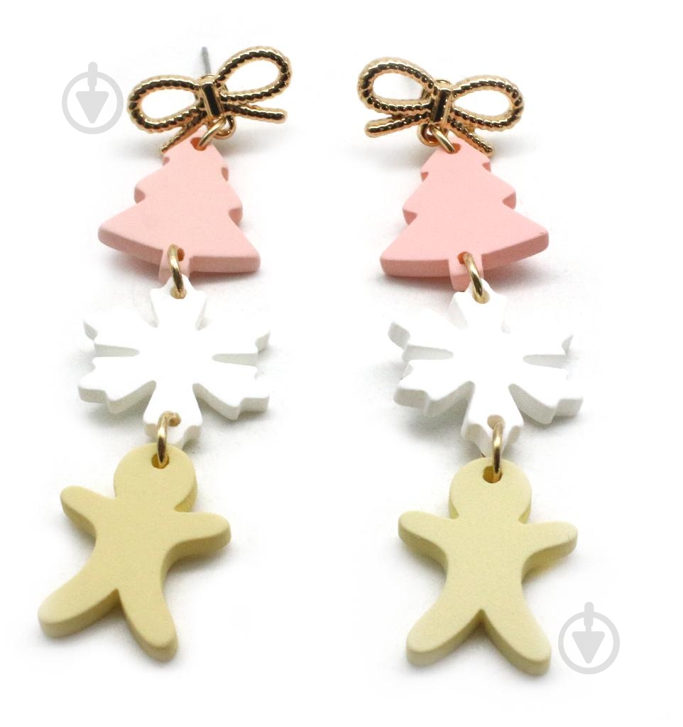 Серьги Sensio Cute cookie пара золотой - фото 1