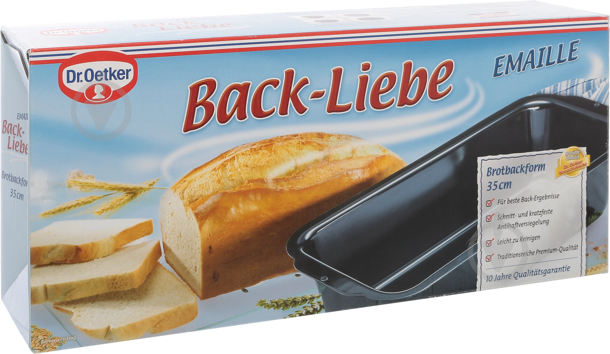 Форма для хлеба Dr. Oetker Back-Liebe Emaille 35x18 см 2373 - фото 4 Форма для хлеба Dr. Oetker Back-Liebe Emaille 35x18 см 2373 - фото 4