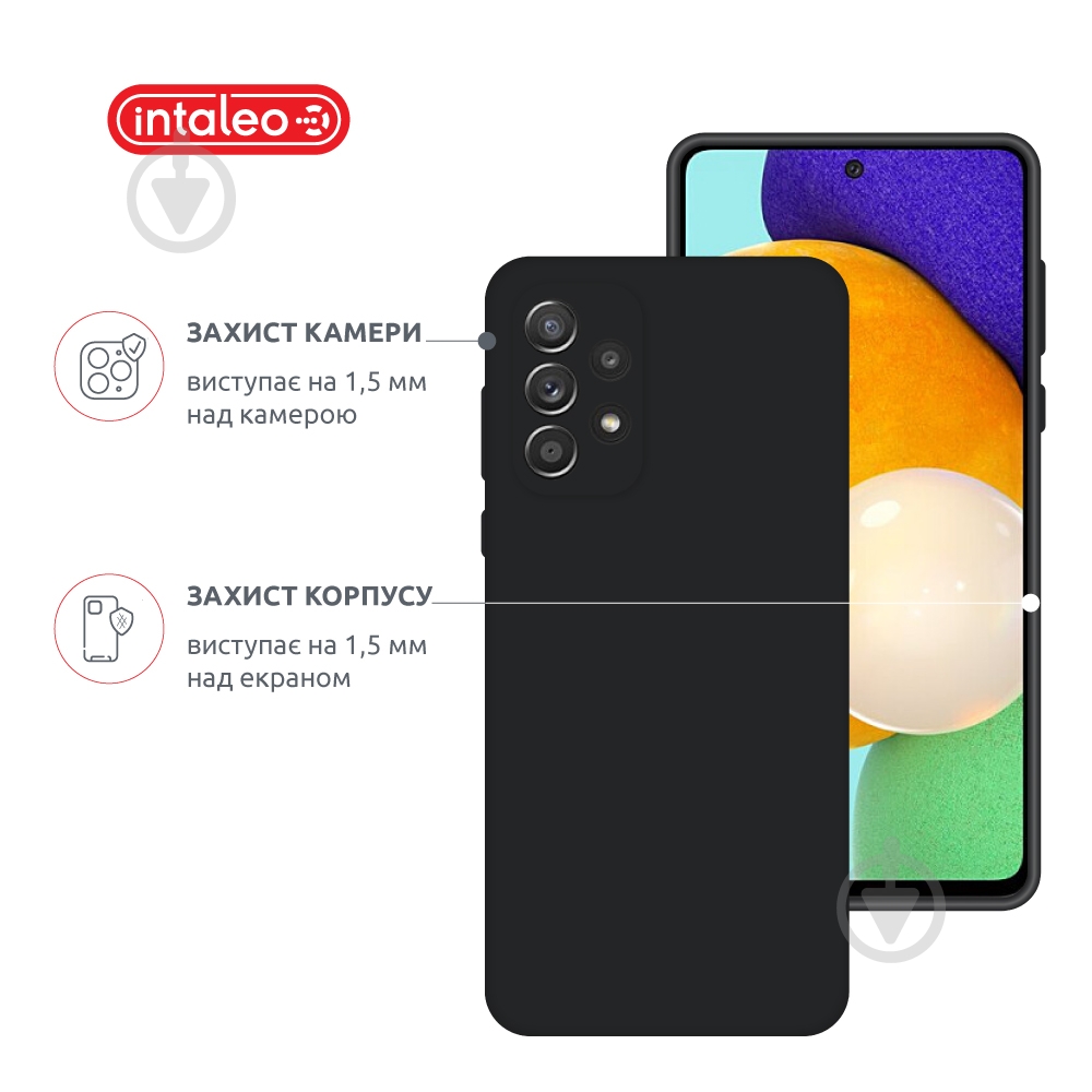 Чехол Intaleo SoftShell для Samsung Galaxy A72 черный - фото 3