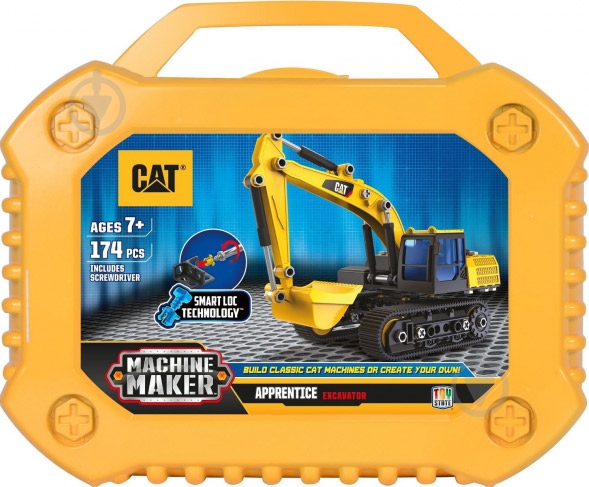 Конструктор Toy State Экскаватор Machine Maker CAT 80932 - фото 4