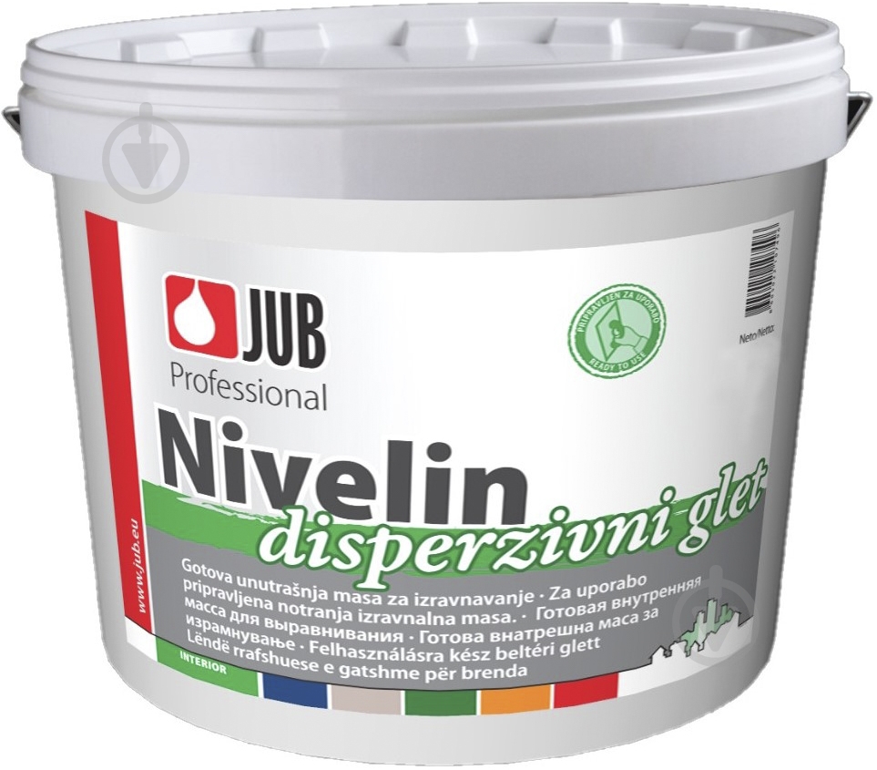 Шпаклевка NIVELIN Disperzivni GLET 8 кг - фото 1 Шпаклевка NIVELIN Disperzivni GLET 8 кг - фото 1