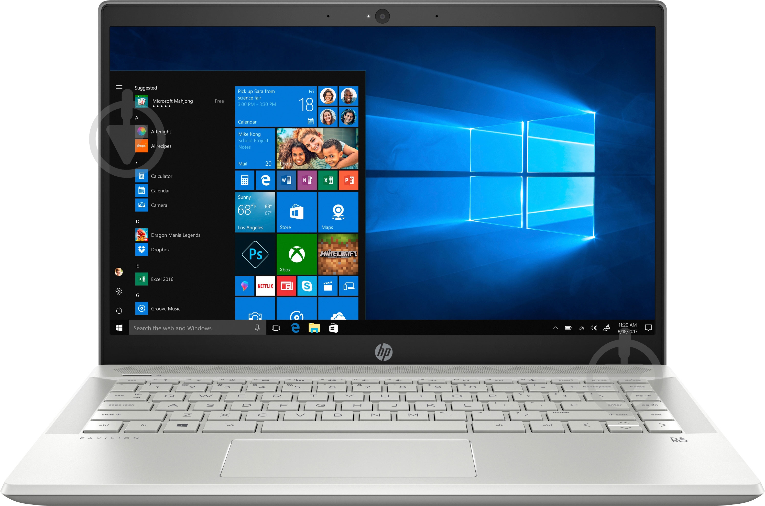 Ноутбук HP Pavilion 14-ce3038ur 14" (15A03EA) silver - фото 1 Ноутбук HP Pavilion 14-ce3038ur 14" (15A03EA) silver - фото 1
