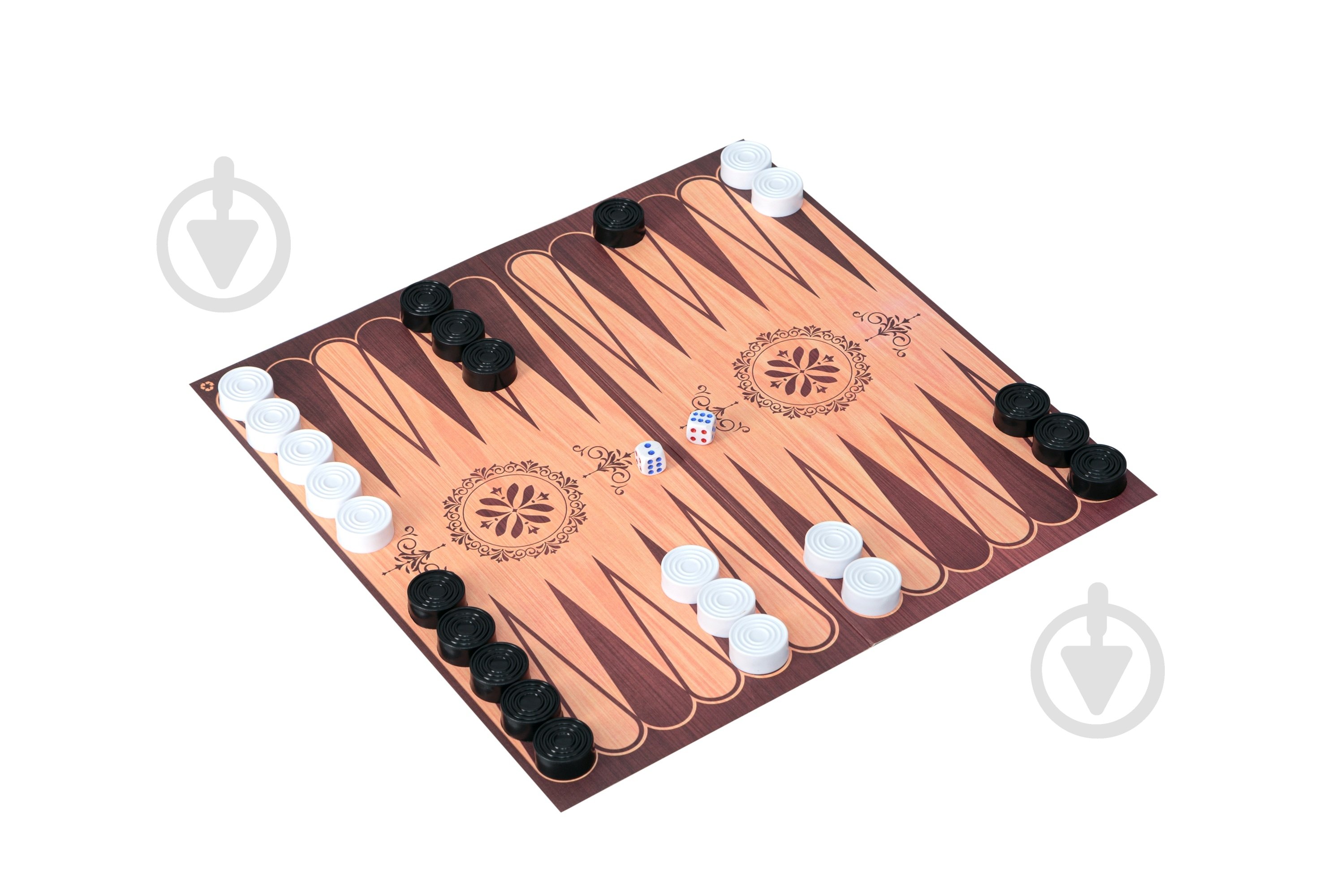 Игра настольная Bamsic Шашки + нарды 034/6 - фото 3