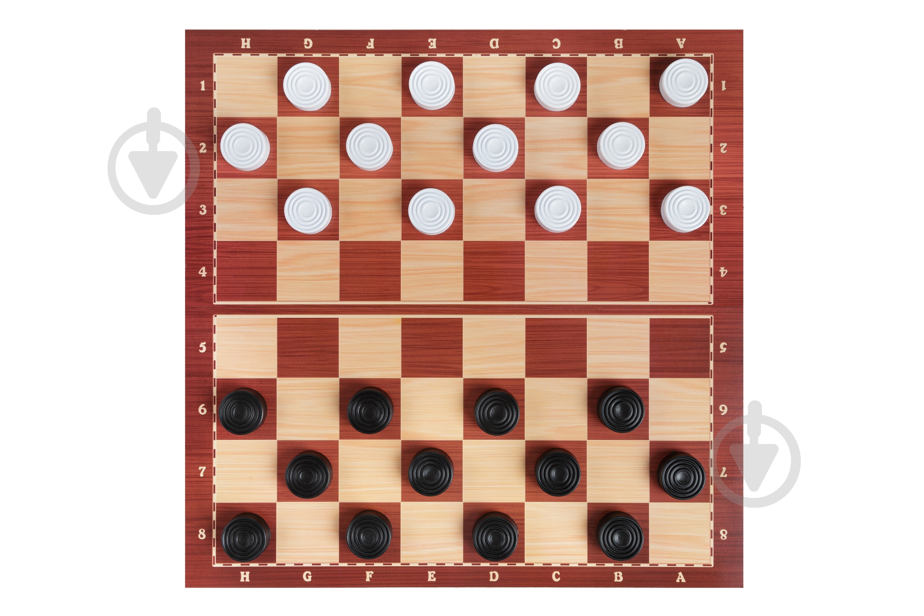 Игра настольная Bamsic Шашки + нарды 034/6 - фото 1