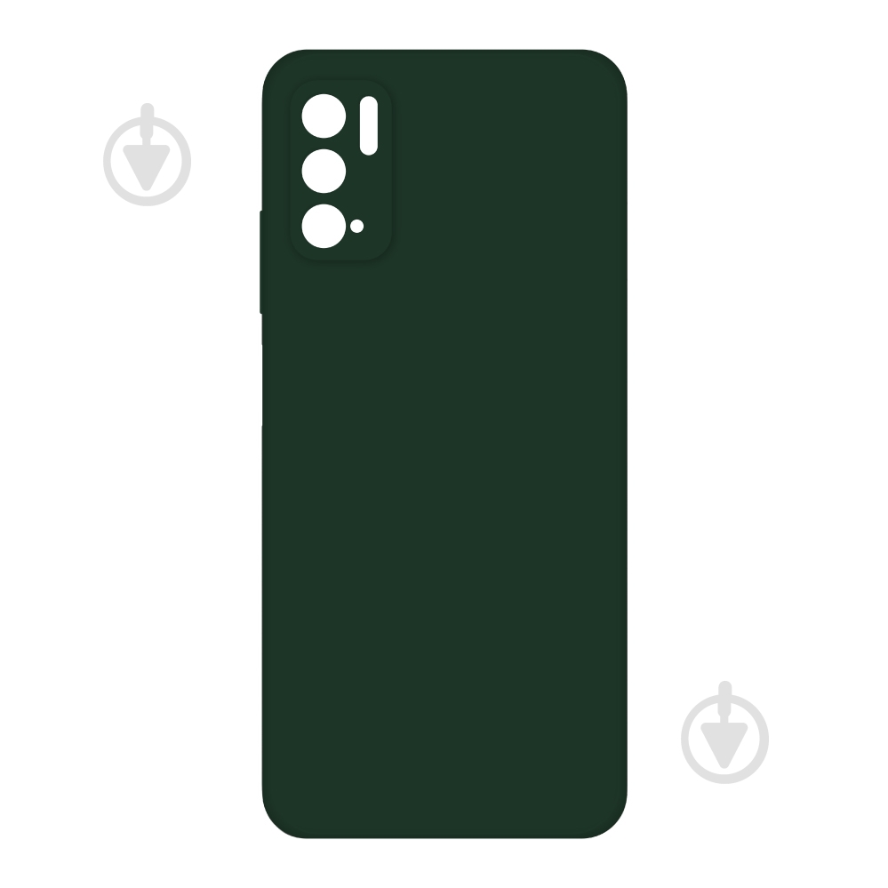Чехол Intaleo SoftShell темно-зеленый для Xiaomi Redmi Note 10 5G - фото 1