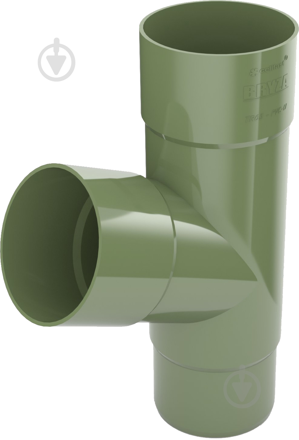 Тройник Bryza 90 мм зеленый - фото 1