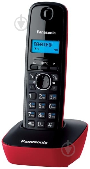 Телефон Panasonic Panasonic KX-TG1611UAR Red - фото 1 Телефон Panasonic Panasonic KX-TG1611UAR Red - фото 1