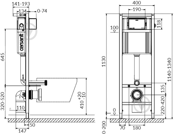 Система инсталляции Cersanit System 01 Mech box - фото 3