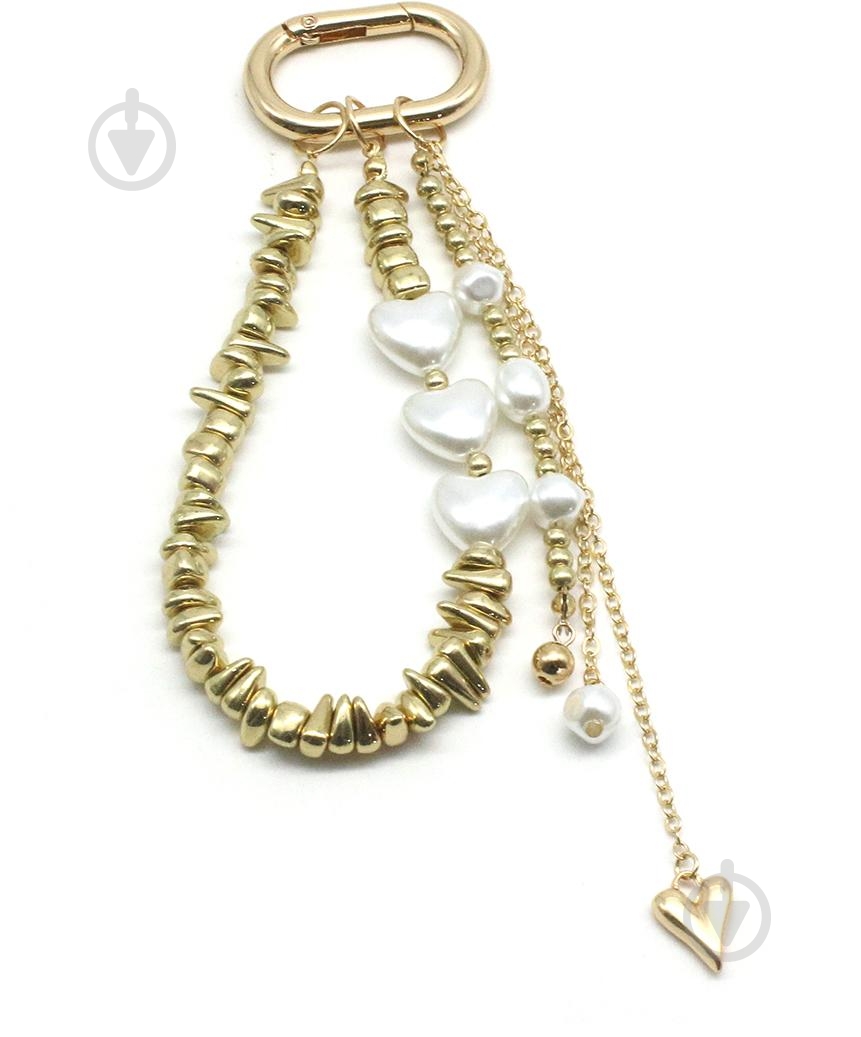 Брелок для ключів Sensio Pearl hearts (AK-54) - фото 1 Брелок для ключів Sensio Pearl hearts (AK-54) - фото 1