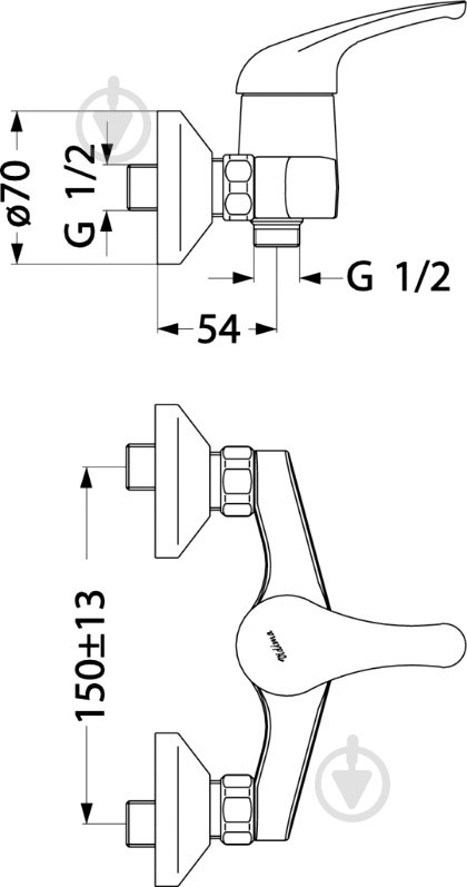 Смеситель для душа Vidima Sirius B7615AA - фото 3