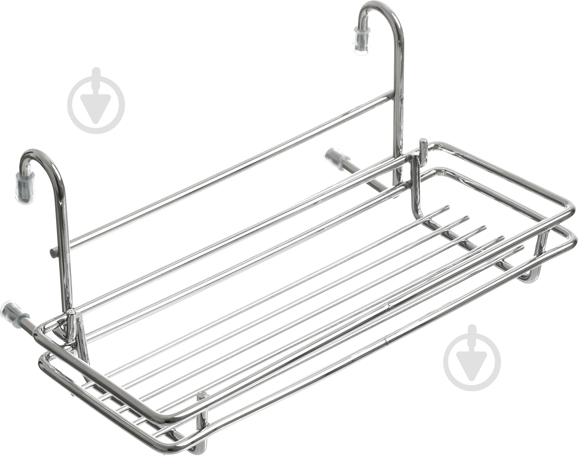 Полка на рейлинг Sakura® KS-2046 одинарная малая 260х155х110 мм хром - фото 2