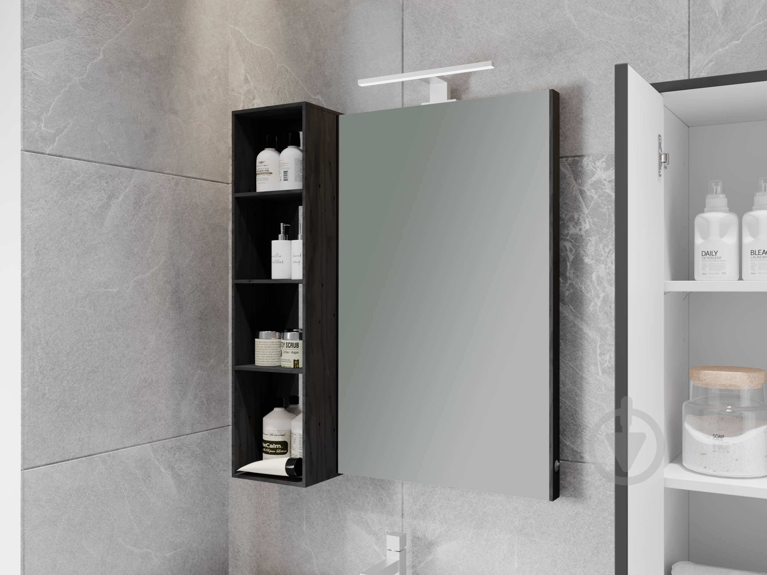 Зеркало настенное ЮВЕНТА Manhattan - 65 черный - фото 4