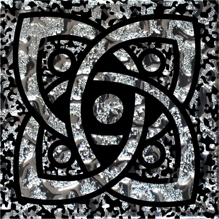 Тако Grand Kerama скло Галактика платина рифлене 776 6,6x6,6 - фото 1