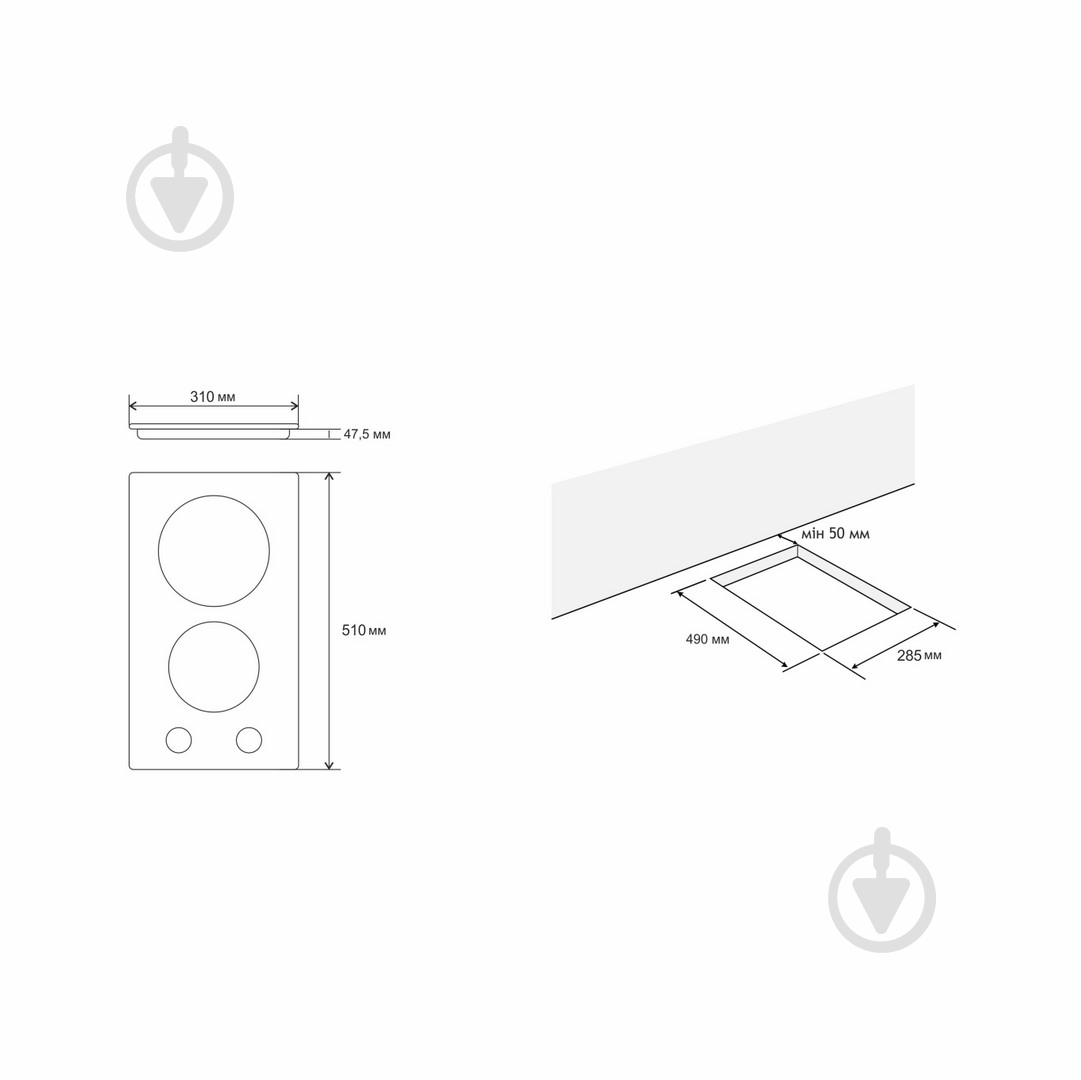 Варочная поверхность газовая Eleyus ORIS 30 BL CF - фото 12