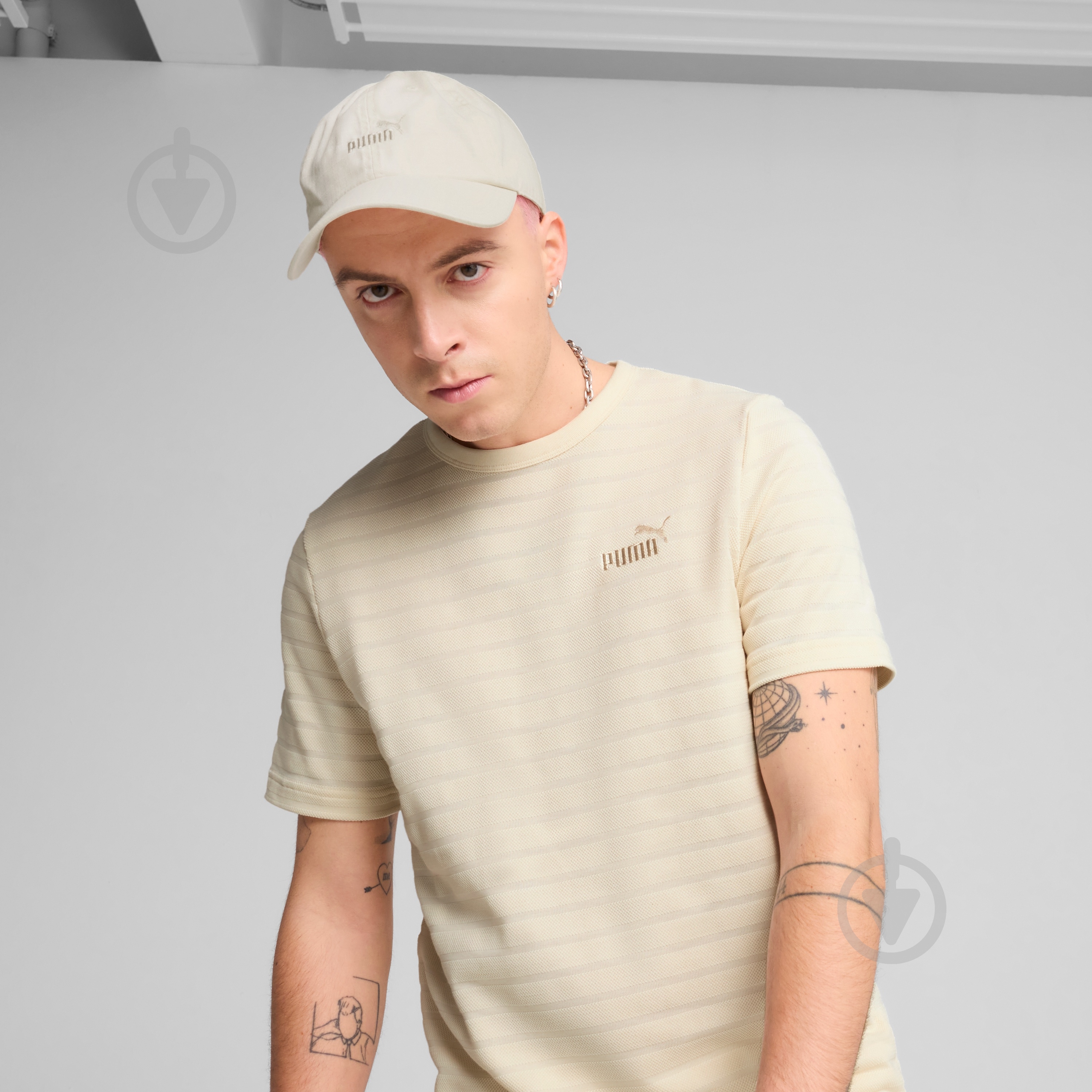 Кепка Puma ESS ELEVATED BB Cap 02598302 os бежевый - фото 3