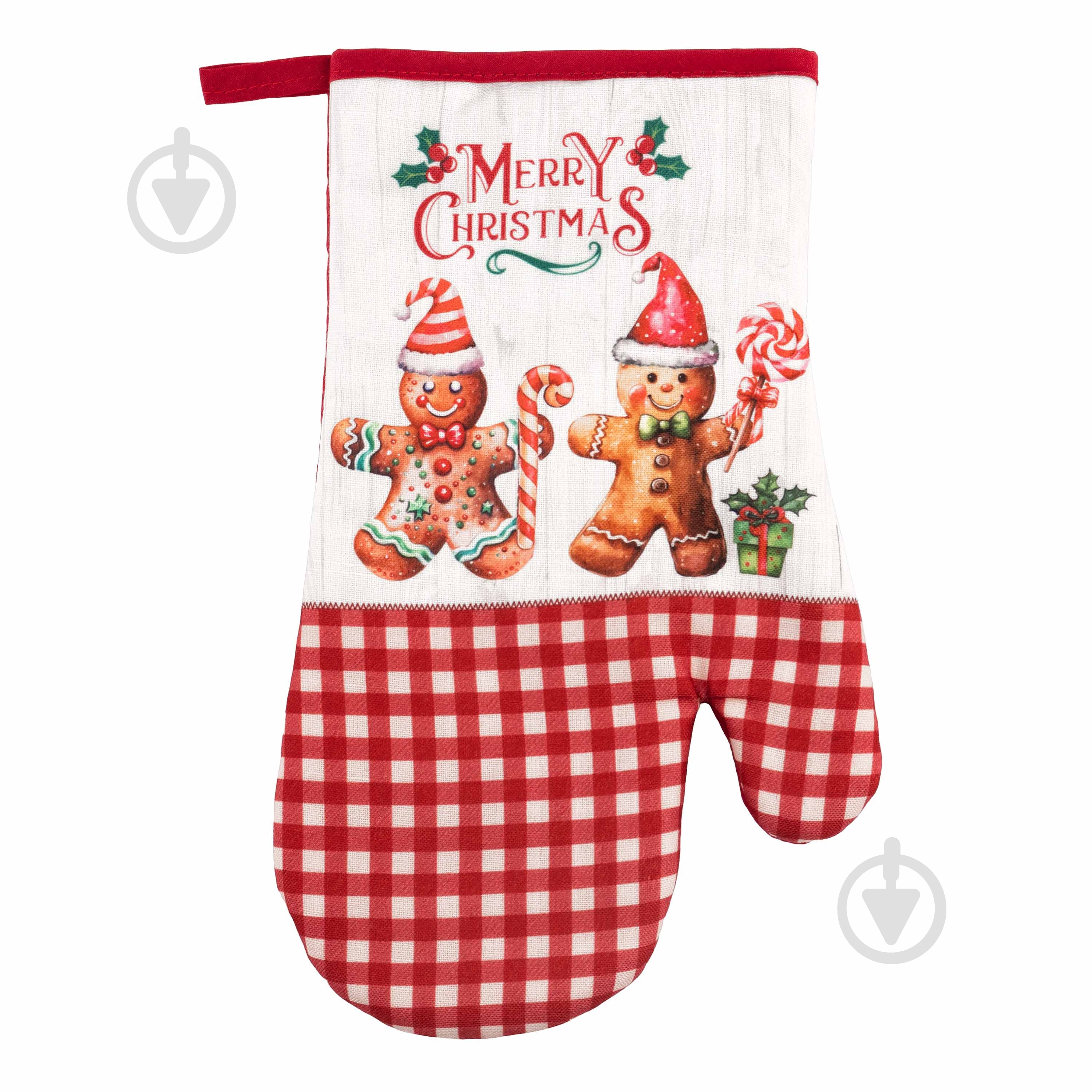 Набор прихваток для кухни Christmas Gingerbread красный Ardesto - фото 4 Набор прихваток для кухни Christmas Gingerbread красный Ardesto - фото 4