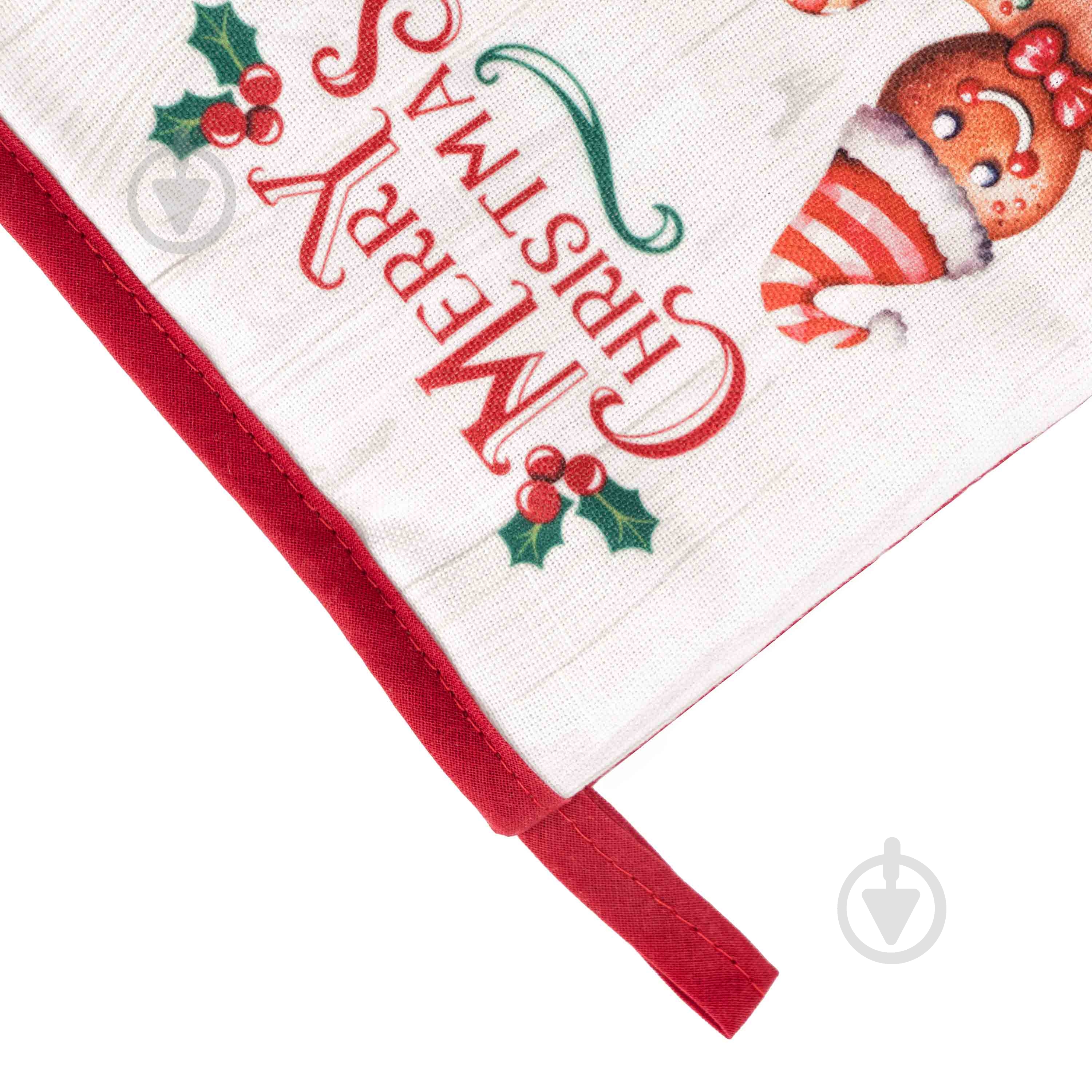 Набор прихваток для кухни Christmas Gingerbread красный Ardesto - фото 8 Набор прихваток для кухни Christmas Gingerbread красный Ardesto - фото 8