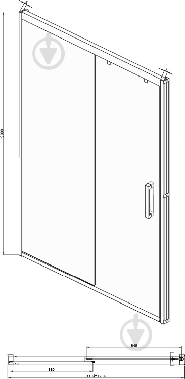 Дверь для душа Stream BD120.4103S - фото 8