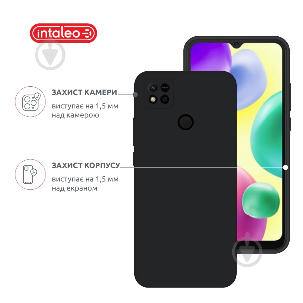 Чехол Intaleo SoftShell черный для Xiaomi Redmi 10A - фото 3