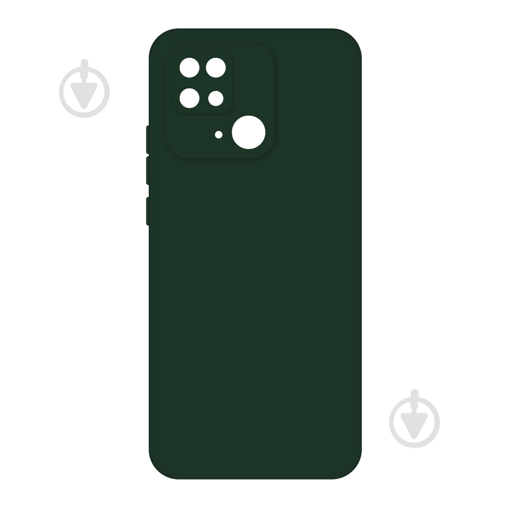 Чехол Intaleo SoftShell темно-зеленый для Xiaomi Redmi 10C - фото 1