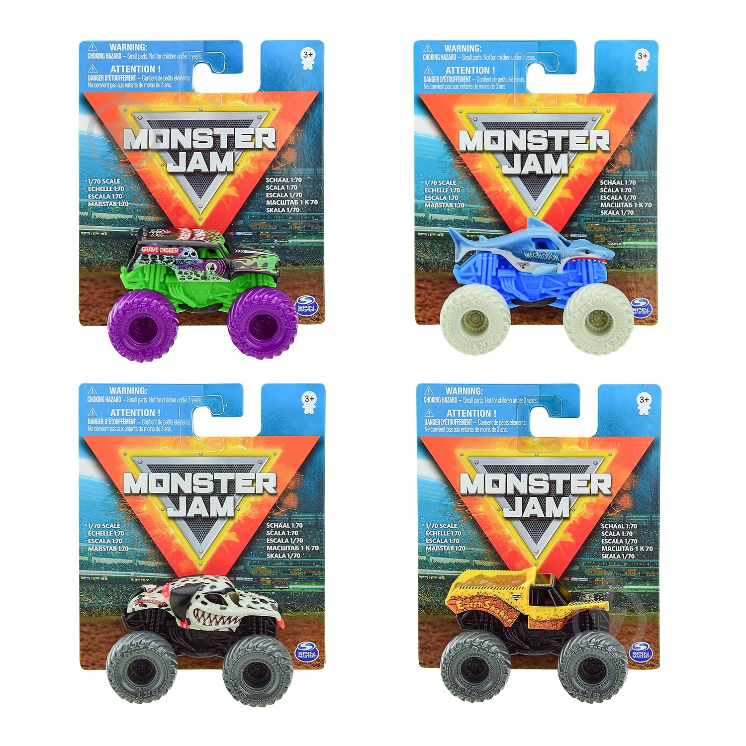 Машинка Spin Master Monster Jam в асортименті 1:70 6047123 - фото 1 Машинка Spin Master Monster Jam в асортименті 1:70 6047123 - фото 1