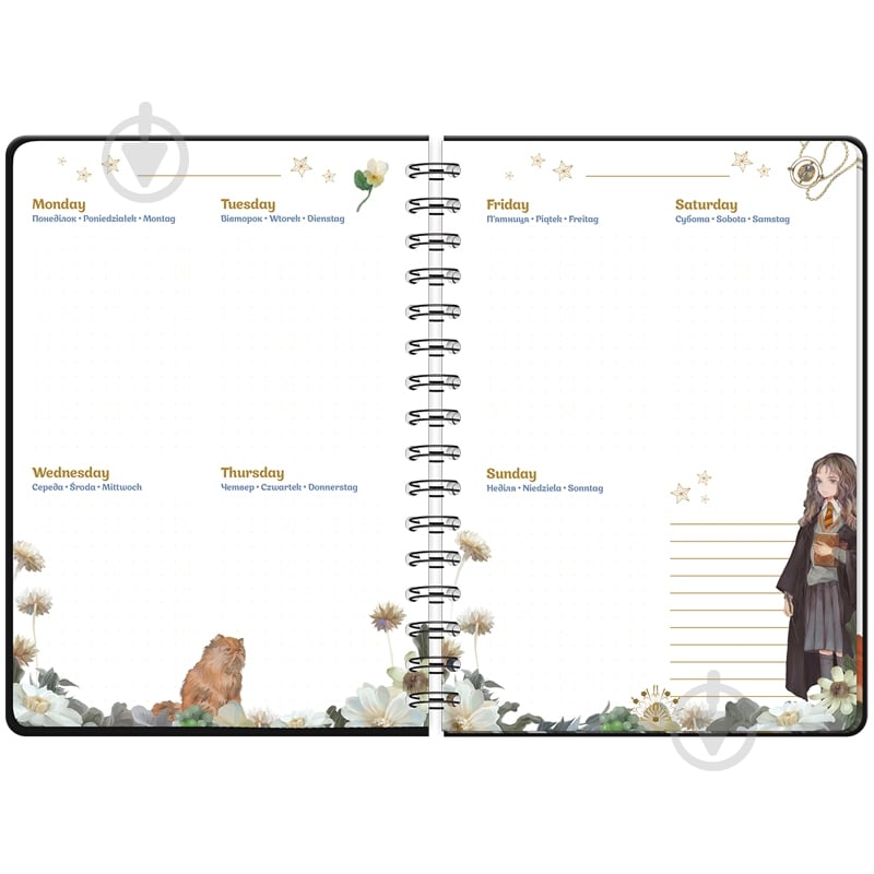 Ежедневник на спирали Harry Potter твердая обкладинка HP23-438 - фото 4 Ежедневник на спирали Harry Potter твердая обкладинка HP23-438 - фото 4